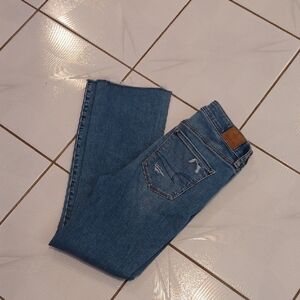 4/$80 American Eagle Outfitters Stretch Distressed Blue Jeans - Size 4